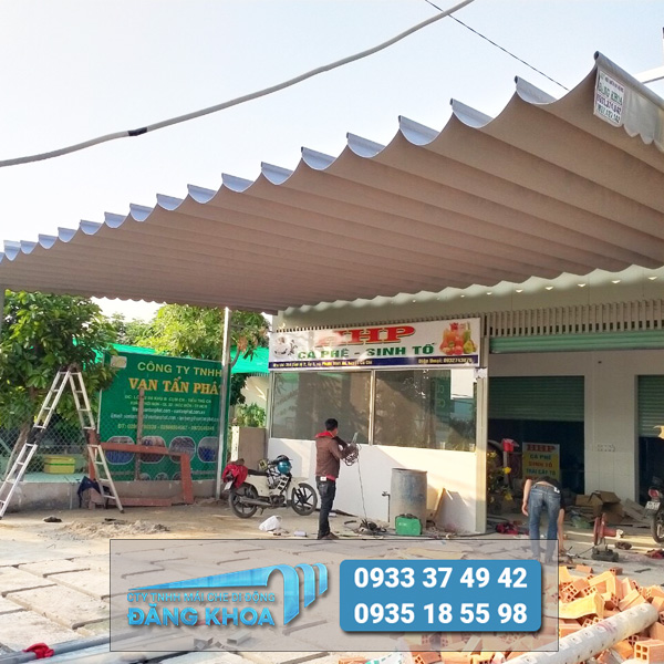Tìm hiểu về mái che và địa chỉ bán mái bạt xếp kéo di động tại Long An 