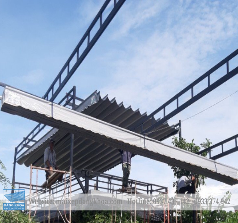 Thi công bạt kéo bạt xếp giá rẻ, bền đẹp đa dạng mẫu mã tại Tân Phú