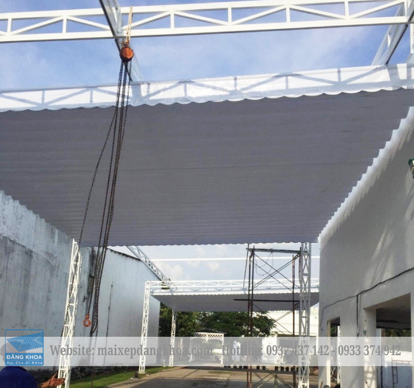 Làm bạt xếp di động quận 12 với thân khung xương chắc chắn