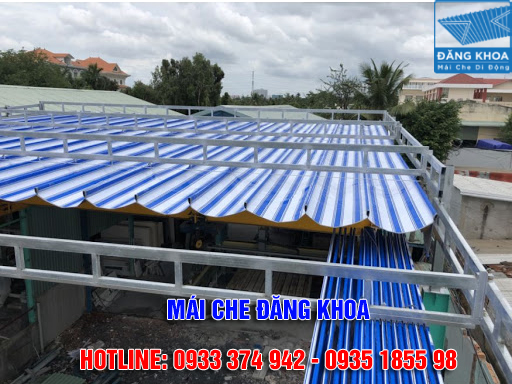 Mái bạt xếp bền đẹp, lắp đặt nhanh chóng tại quận 10