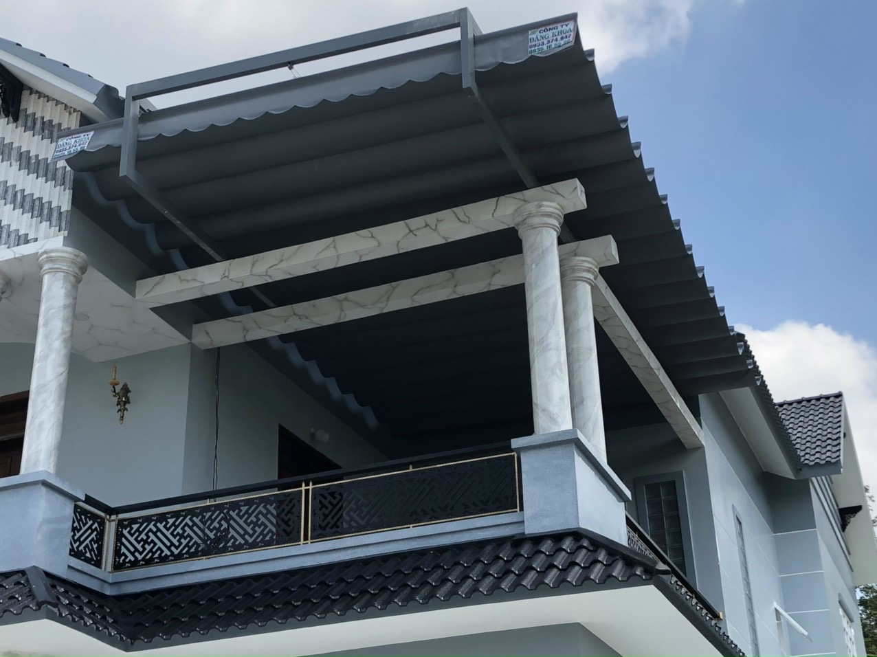 mái che hiên nhà, mái che sân thượng